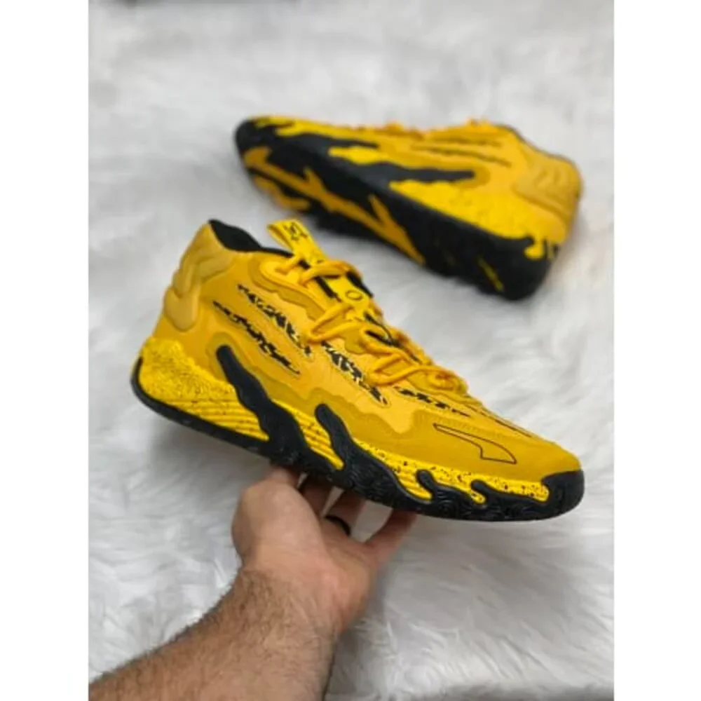 Puma Porsche x MB.03 Mens Basketball Shoes Yellow 309847-01 NEW Multi Sz - Picture 1 of 7